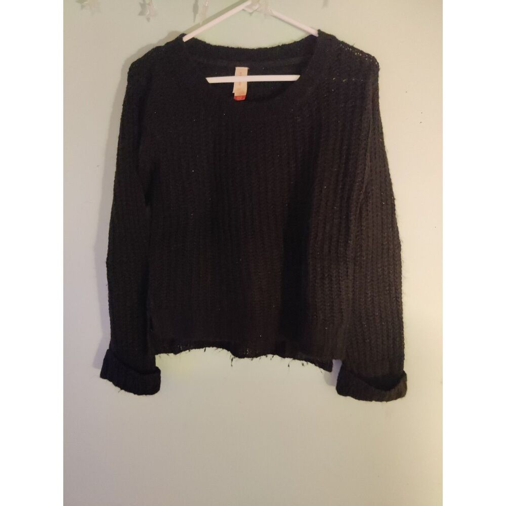 No Boundaries Women's Small Sparkly Knit Sweater
